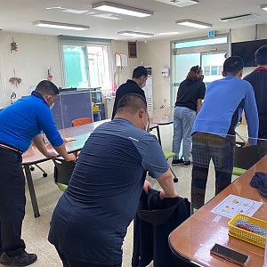 보호작업훈련실 특별활동(체육활동) 진행