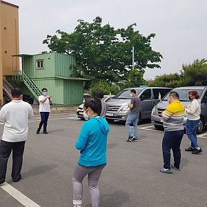 보호작업훈련실 체육활동 진행