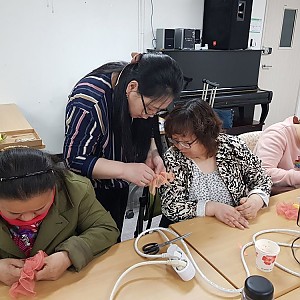여성장애인모임 리본공예 종료!