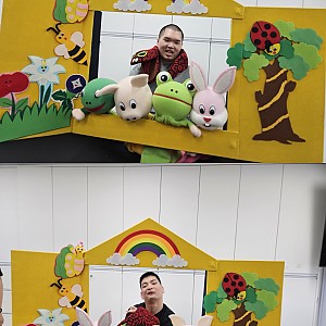 "용감한 왕글이 인형극"의 주인공이 되다