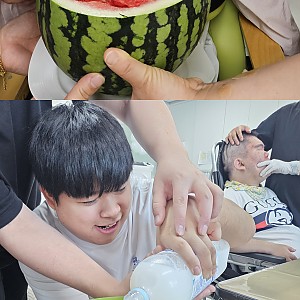 얼음 동동~ 수박 둥둥