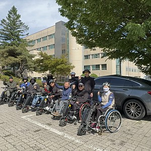 휠체어라이딩은 곡교천을 타고